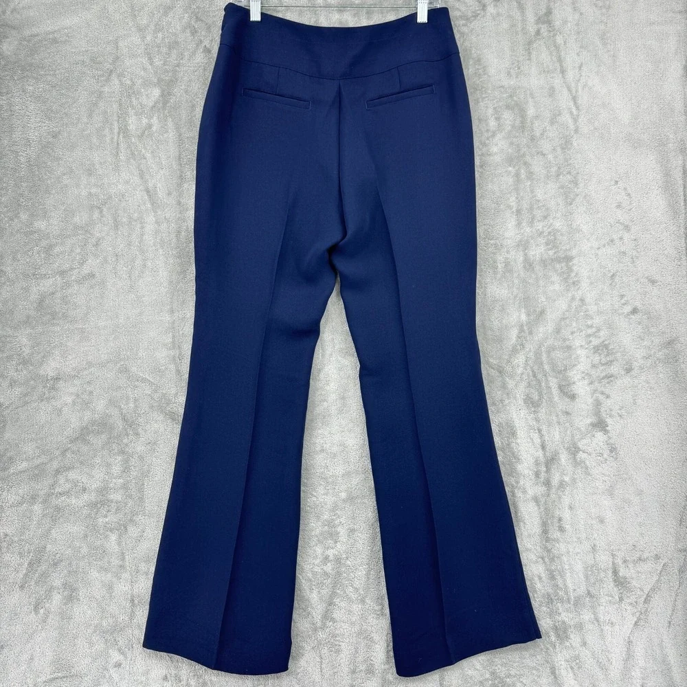 Cabi Pants  8 Curvy PR Trouser Boot Cut Career Classic Navy‎ Blue 117 Minimalist